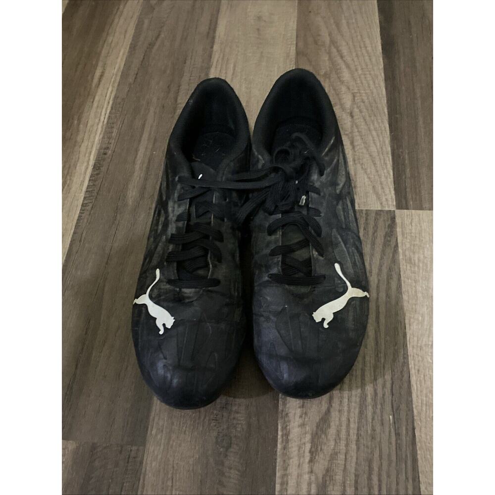 Puma Ultra Soccer Futbol Cleats Men's Size 7.5Black Gray 106532-02 Lace Up FG/AG